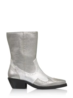 ASPEN metallic - Westernboots | Steel / Silver