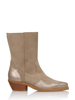 ASPEN suede - Westernboots | Taupe / Stone