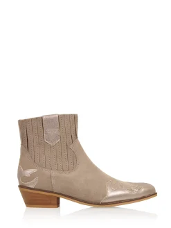 AUSTIN suede - Westernboots | Taupe / Stone