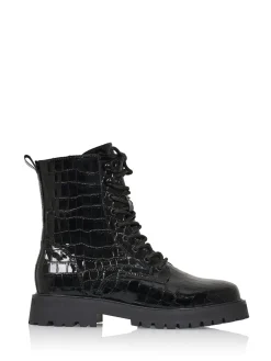 BOGOTA croco - Bikerboots | Black