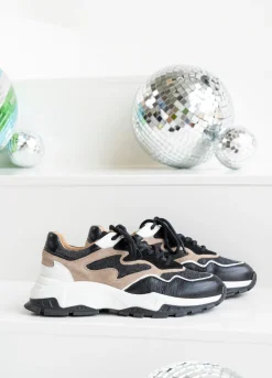 CHESTER denim - Sneakers | Black / Beige
