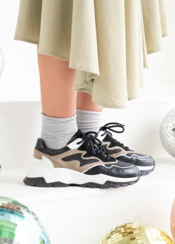 CHESTER denim - Sneakers | Black / Beige