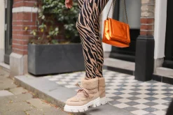 HARBIN teddy - Bikerboots | Beige