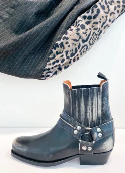 HOOK lavado - Enkellaarsjes | Black / Beige