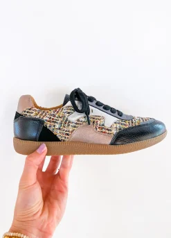 ISELLE tweed - Sneakers | Silver / Black