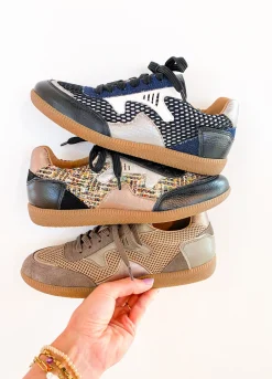 ISELLE tweed - Sneakers | Silver / Black