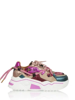 JUPITER KIDS tweed - Sneakers | Beige / Fuchsia