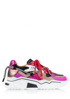 JUPITER leer - Sneakers | Raspberry / Fuchsia