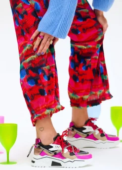 JUPITER leer - Sneakers | Raspberry / Fuchsia
