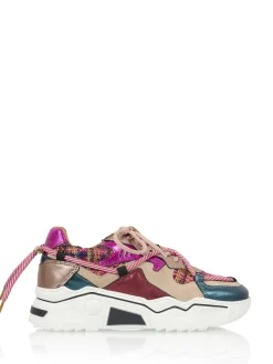 JUPITER tweed - Sneakers | Beige / Fuchsia