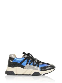 LOS ANGELES leer - Sneakers | Kobalt / Steel