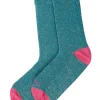 LOU SOCKS - Sokken | Petrol / Pink