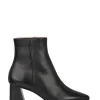 LUGANO leer - Enkellaarsjes | Black