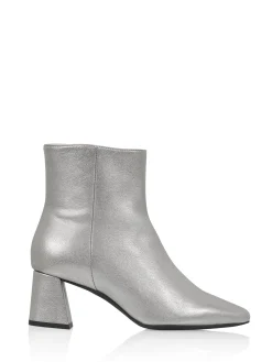 LUGANO metallic Enkellaarsjes | Steel