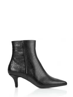 LUGO croco - Enkellaarsjes | Black