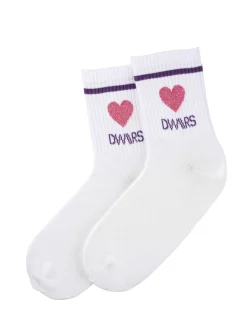 LYLA SOCKS GLITTER - Sokken | White / Purple