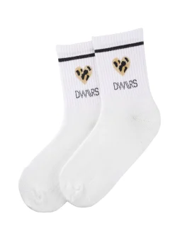 LYLA SOCKS LEOPARD - Sokken | White
