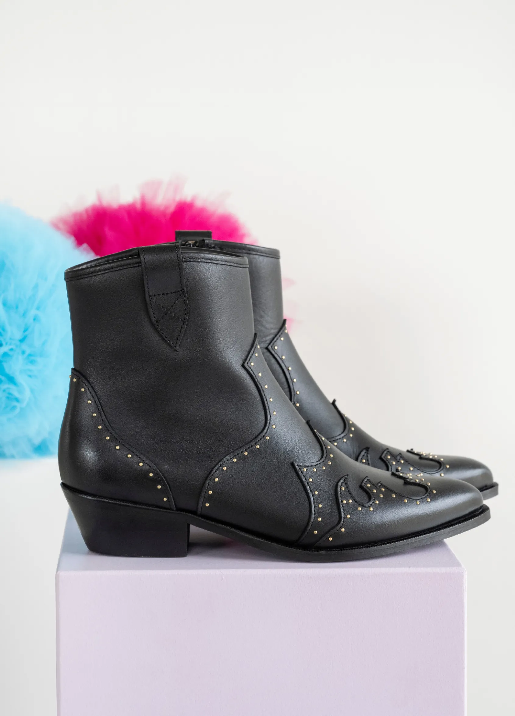 LYON studs - Westernboots | Black