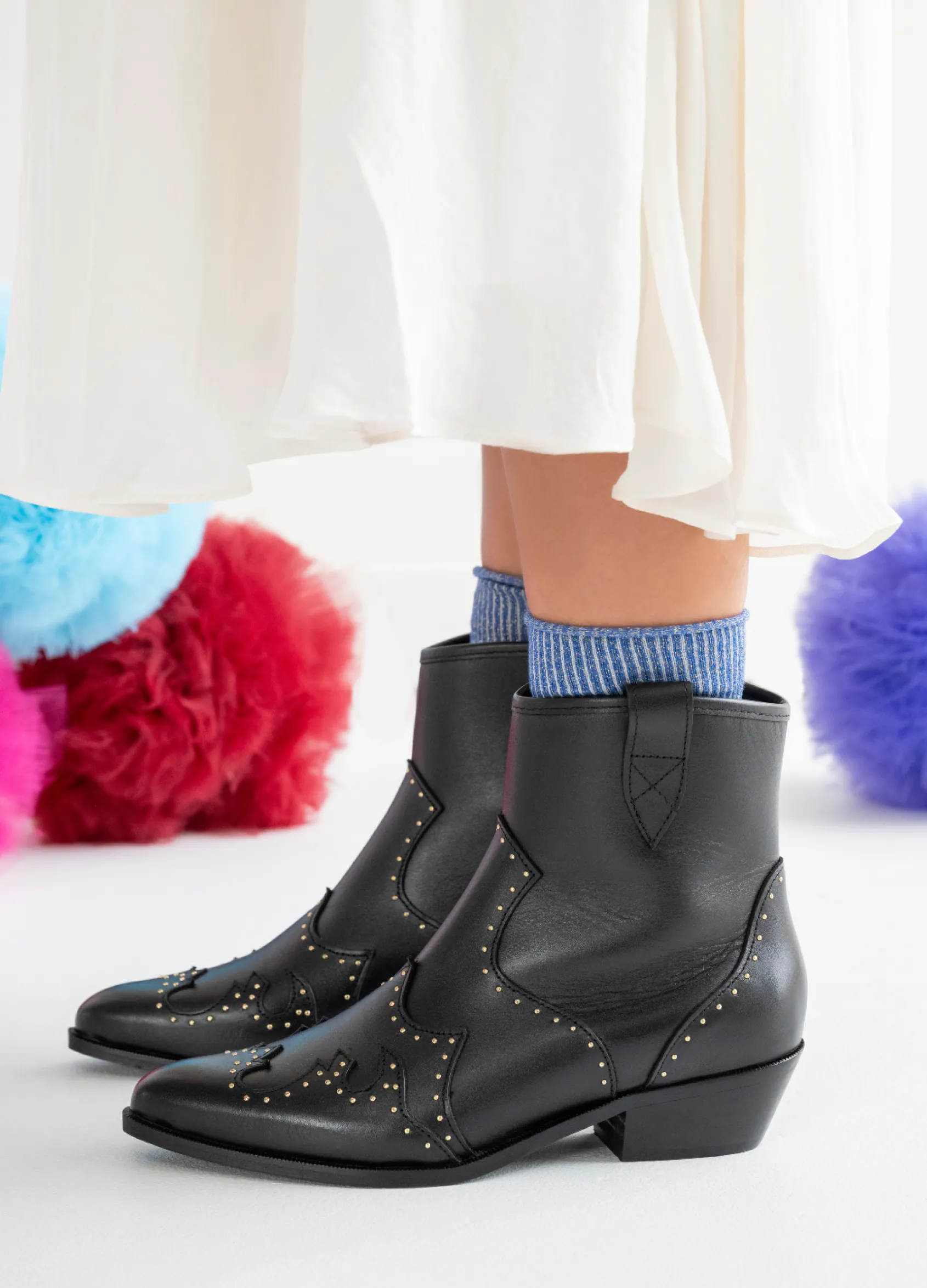 LYON studs - Westernboots | Black