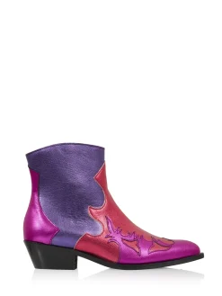 MONKEY metallic - Westernboots | Purple / Raspberry