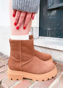 OSLO suede - Bikerboots | Cognac