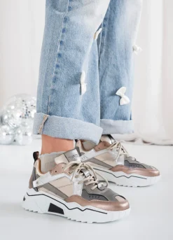 PLUTO metallic - Sneakers | Stone / Cipra