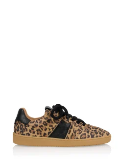 POONA leopard - Sneakers | Cognac / Black