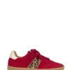 POONA LEOPARD - Sneakers | Red / Off white