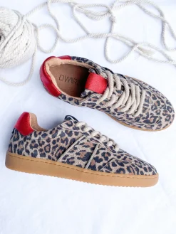 POONA leopard - Sneakers | Beige / Red