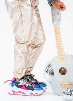 SATURNUS KIDS sparkling - Sneakers | Kobalt / Neon Pink