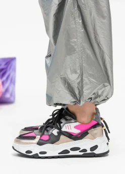 SATURNUS metallic - Sneakers | Neon Pink / Black