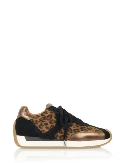 SCOBEY leopard - Sneakers | Black / Cognac