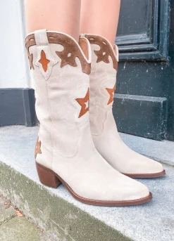 SHELBY suede - Westernboots | Beige / Brown