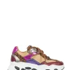 URANUS leopard - Sneakers | Cognac / Fuchsia