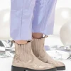 WIDLEY suede - Bikerboots | Stone / Beige