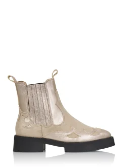 WIDLEY suede - Bikerboots | Stone / Beige